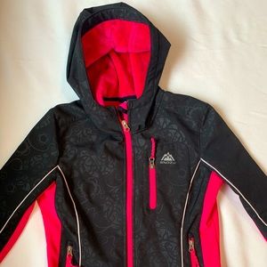 Snozu Girls Floral Print Fleece-lined Jacket